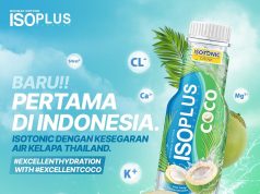 ISOPLUS isotonic drink now with coconut water to improve hydration