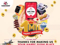 Sushi King Celebrates One Million Happy Members With More Than RM1,000,000 in Rewards