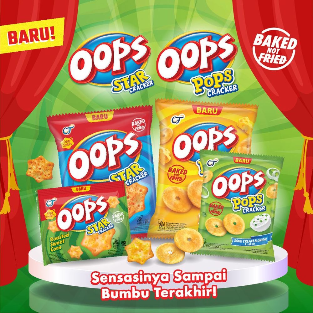 Ot debuts oops pops cracker and oops star cracker that are baked not