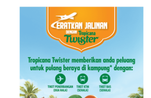 FREE Trips To Get Home To Your Loved Ones This Raya Courtesy of Tropicana Twister!