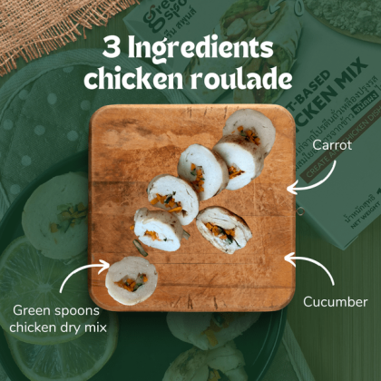 Plant Base Roulade Green Spoons Plant-Based Chicken Powder Mix is Thailand's first DIY ...