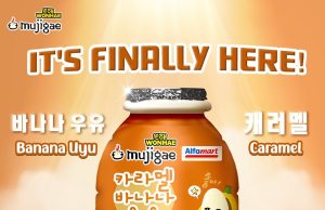 New Mujigae by Wonhae Caramel Banana Milk and Spicy Rapokki