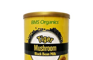 BMS Organics new Tiger Mushroom Black Bean Milk and Organics Opprah Golden Black Sesame Paste