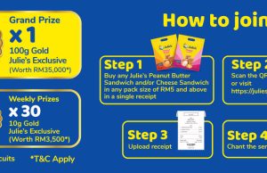 Go For Gold By Joining Julie’s Cheese! I ‘Nut’ Emas Contest