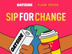 Oat milk is the deault choice at Flash Coffee Singapore