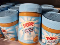 New SKIPPY Creamy Peanut Butter Spread No Sugar Added launched