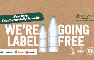 Spritzer natural mineral water goes label free in Malaysia