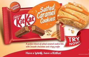 Introducing the new KitKat Salted Caramel Cookies
