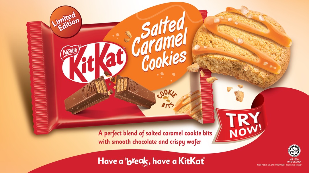 Introducing the new KitKat Salted Caramel Cookies - Mini Me Insights