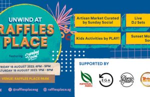 Feel at Home at Raffles Place with a 2-Day Event featuring Artisan Markets, Lawn Games, Fun Kids Activities and an Outdoor Movie Screening!