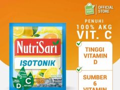 Consumers now has the sachet option for isotonic drink with Nutrisari Isotonik