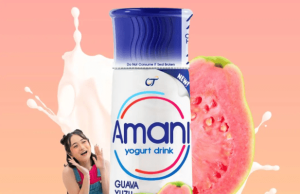 New Amani yogurt drink flavours Yuzu Orange and Blueberry