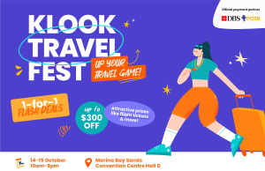 Up Your Travel Game @ Klook Travel Fest 2023 | 14 – 15 October 2023, 10am – 9pm