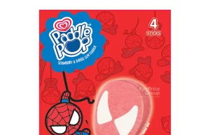 New Wall’s Paddle Pop Spider-Man Strawberry and Bubble Gum Flavour