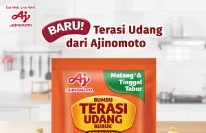 Terasi Udang shrimp paste seasoning now in powder form by Ajinomoto