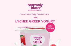 New Heavenly Blush Lychee Greek Yogurt has lychee chunks and nata de coco