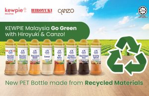 Kewpie 210ml dressings now in 100% rPET bottles