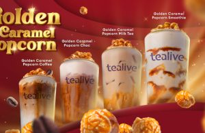 Tealive newest Golden Caramel Popcorn features GSC popcorn