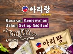 New Korean-inspired creamy noodle by Arirang with truffle flavour