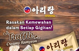 New Korean-inspired creamy noodle by Arirang with truffle flavour