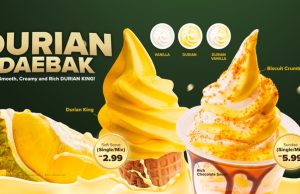 CU Malaysia offers Durian King soft serve and collaboration with Samyang Buldak