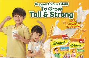 Combining the goodness of milk with three types of grains for satisfied kids with NEW Fernleaf MultiGrain+ Formulated Milk Powder