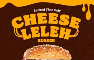 Burger King Cheese Leleh Burger comes with 100% melted mozzarella cheese patty