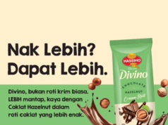 New packaging for DIVINO Chocolate Hazelnut in a chocolate roll