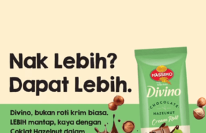 New packaging for DIVINO Chocolate Hazelnut in a chocolate roll