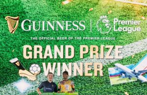GUINNESS CROWNS FIRST WINNER OF ALL-EXPENSES-PAID PREMIER LEAGUE TRIP