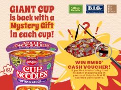 Enjoy supersized Nissin giant cup noodles and win cash prizes