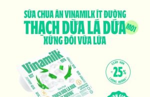 New Vinamilk Coconut Pandan Yogurt with Less Sugar
