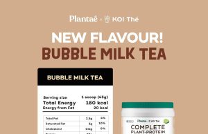 Get the protein and the indulgent taste from the new Plantae x KOI Thé Bubble Milk Tea