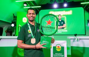 The Olive Tree Group’s Jason Dennis Dcruz Crowned Heineken® Global Draught Champion