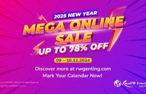 Resorts World Genting’s Mega Online Sale is zooming your way with fantastic deals and up to 78% discount on hotel stays, theme park tickets and F&B from 9th December!