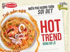 Acecook offers Phú Hương flat noodles and Min Chen snack-sized instant noodle