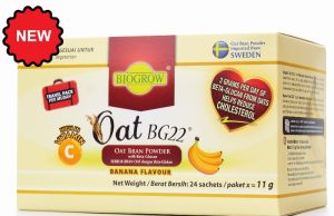 Biogrow Oat BG22 Oat Bran Powder in new banana flavour