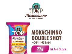 New TOP Mokachinno said to be the first Double Shot coffee in Indonesia in a sachet