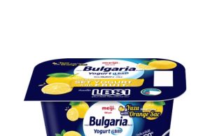 New Meiji Bulgaria Natural Yuzu Orange Flavour Set Yoghurt with orange sacs