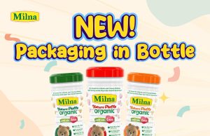 Milna Nature Puffs has a new practical bottle