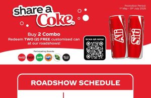 Coca-Cola brings Share A Coke campaign to Mid Valley KFC (2-4 May 2025)