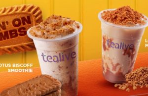 Enjoy the new Tealive Lotus Biscoff Smoothie
