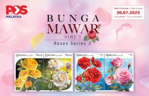 Pos Malaysia Launches Scented Roses Series 3 Stamps: A Fragrant Tribute to the Queen of Flowers