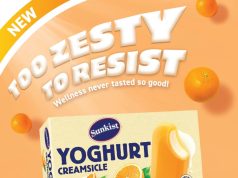 Enjoy the luscious taste of Sunkist Yoghurt Creamsicle