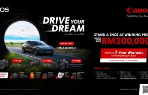 Win a Tesla Model 3 and Over RM300,000 in Prizes with Canon’s “Canon Drive Your Dream” Contest