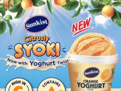 Sunkist Orange Yoghurt ice cream now with a yoghurt twist