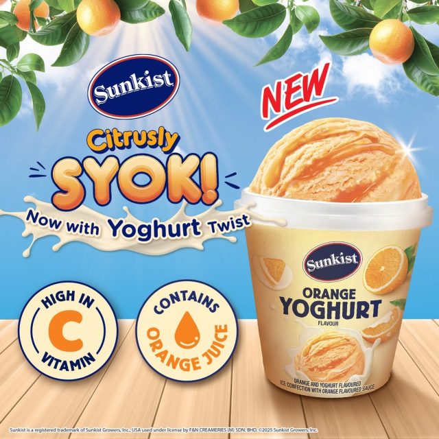 Sunkist Orange Yoghurt ice cream