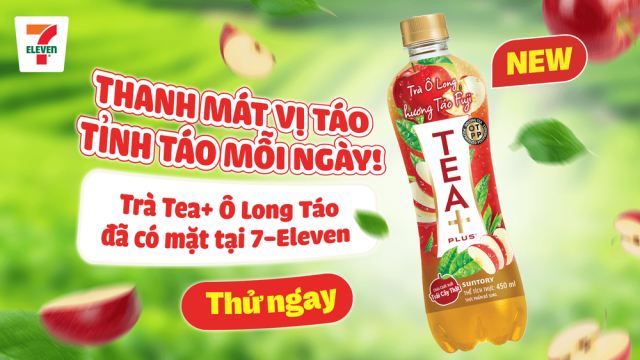 Suntory Tea+ Plus Tra O Long Huong Tao Fuji