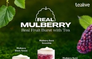 Real fruit burst with tea with Tealive latest Real Mulberry series