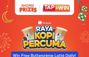 Shopee Belanja Malaysians Free Coffee This Raya with Tap & Win Game!